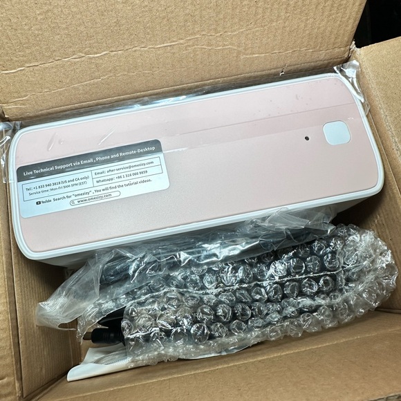 Omezizy Bluetooth Thermal Label Printer - New In box - Pink / White - Picture 8 of 9